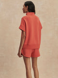 Ritchie Short Sleeve Sweat in Summer Fig