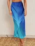 I Can't Sea You Maxi Skirt in Ocean Breeze