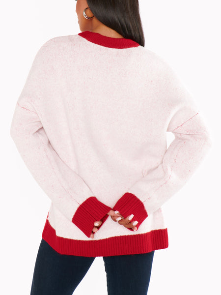 Classic Crewneck Sweater in Merry Graphic Knit