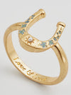 Lucky In Love Horseshoe Ring
