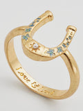 Lucky In Love Horseshoe Ring