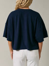 American Girl Tee in Navy