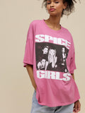 Spice Girls Photo One Size Tee in Pink Taffy