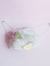 Repurposed Triangle Necklace in Avocado