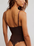 Hard Launch Corset Bodysuit in Mochaccino