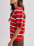 We've Got Spirit Stripe Sweater in Red