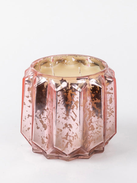 Sweet Grace Pink Mercury Glass Jar