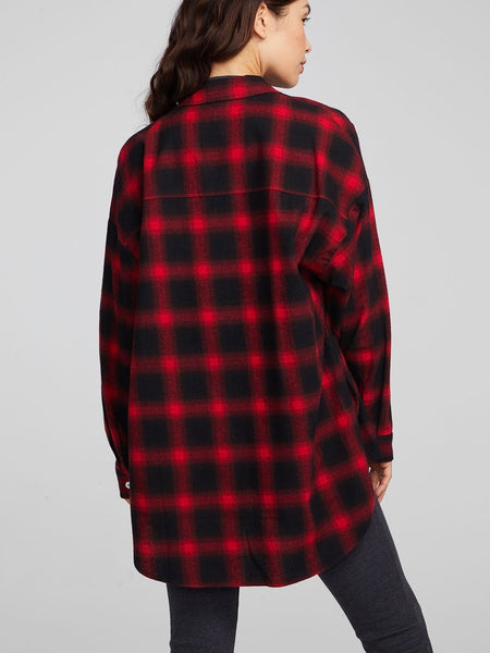 Blake Button Down in Sunset Plaid