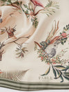 Toile De Jouy Olive Green Square Scarf