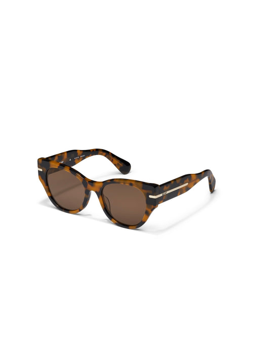 Chit Chat Sunnies in Pebble Tort & Brown