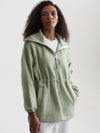 Parnel Half Zip Fleece in Snow Sage