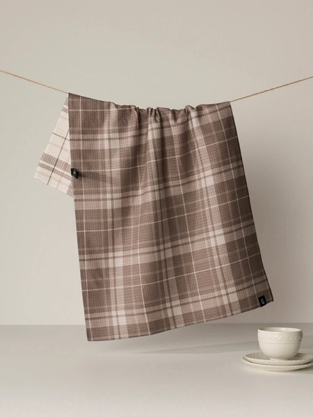 Oat Plaid Luxe Kitchen Towel