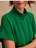 Ritchie Short Sleeve Sweat in Verdant Green