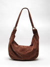Roma Suede Tote in Rust