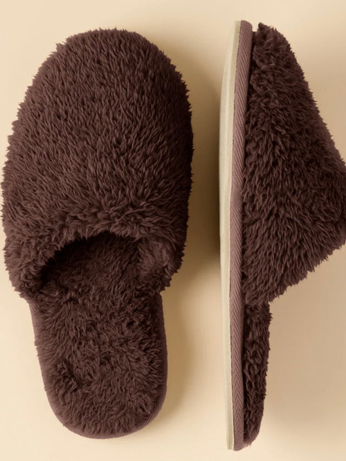 DreamPlush Cozy Lounge Slippers in Espresso