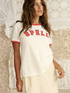 Roomie Shrunken Sports Tee in Sand