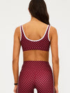 Moxie Top in Crimson Dot