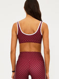 Moxie Top in Crimson Dot