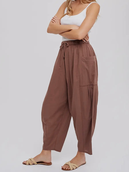 Have A Seat Harem Pants in Mocha