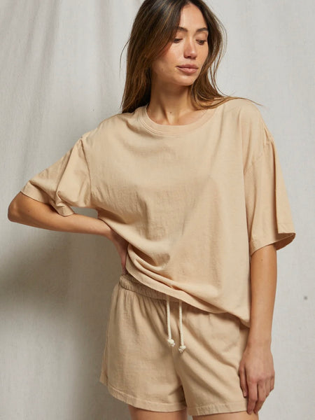 Gloria Supima Cotton T-Shirt in Sand Dune