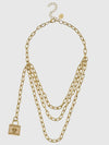 Multi Layer Lock Necklace