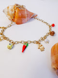 Summer Charm Necklace in Gold