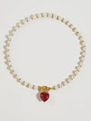 Wren Pearl Heart Necklace
