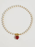 Wren Pearl Heart Necklace