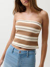 Beverly Tube Top in Desert Egret