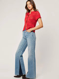 Isla Knit Top in Red