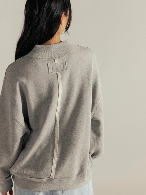 WTF Perfect Oversized Tee in Heather Grey