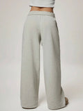 You Want A Fleece Of Me Sweatpants in Light Grey