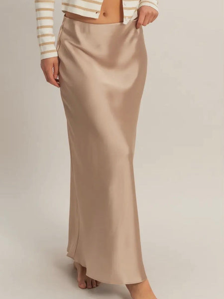 To The Maxi Skirt in Dark Taupe