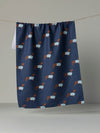 Coastal Dachshund Tea Towel
