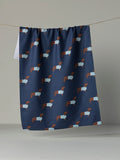 Coastal Dachshund Tea Towel