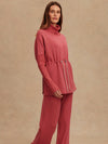 Ethel Cinch Waist Sweat in Mauvewood