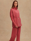 Ethel Cinch Waist Sweat in Mauvewood