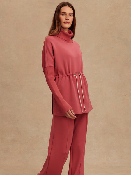 Ethel Cinch Waist Sweat in Mauvewood