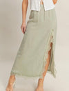 Walk In The Park Skirt in Sage
