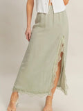 Walk In The Park Skirt in Sage