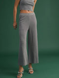 Mirrorball Madness Knit Pant in Silver