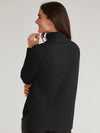 Stella Turtleneck Pullover in Black