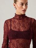 Kyra Top in Wine
