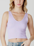 Either Way Ribbed Tank in Orchid Petal