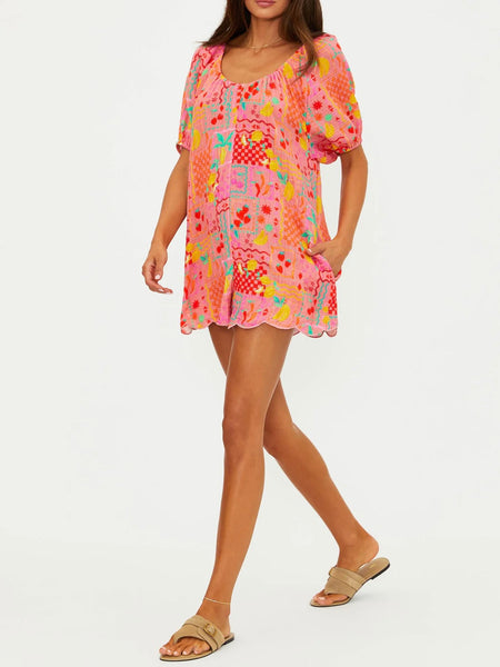 Ellery Romper in Passion Fruit