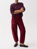 Honor Utility Cord Cargo in Deep Crimson