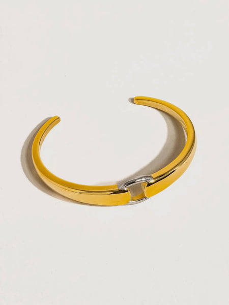 Freddy Hoop Bangle in Two Tone