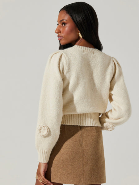 Wilessa Sweater in Cream