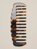 Marbled Wide Tooth Comb in Tortoise