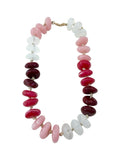 Delray Beaded Necklace in Pink Combo